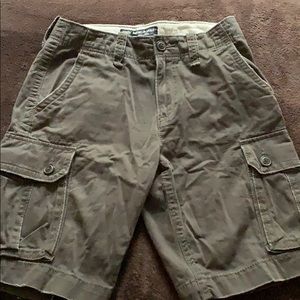 American Eagle dark grey cargo shorts